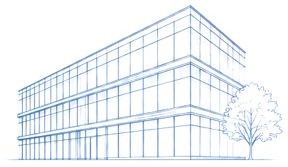 Line drawing of building